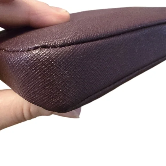 kate spade Plum Saffiano Leather Wristlet Clutch with Gold Hardware - Picture 7 of 10